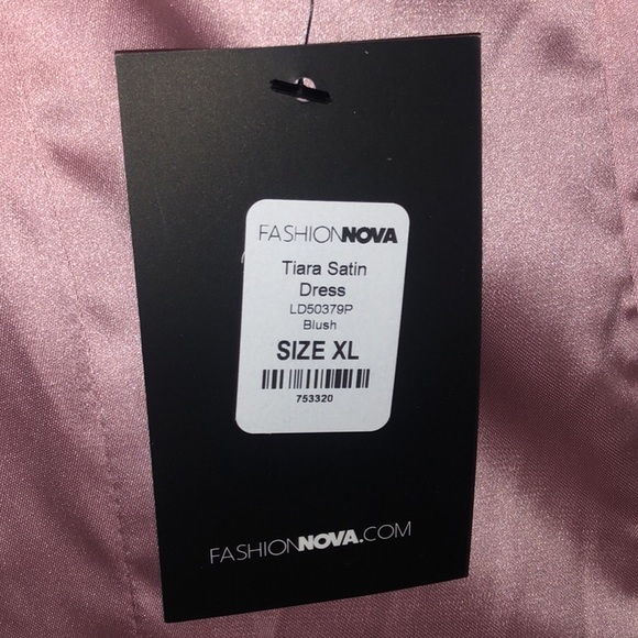 fashion nova tiara satin dress